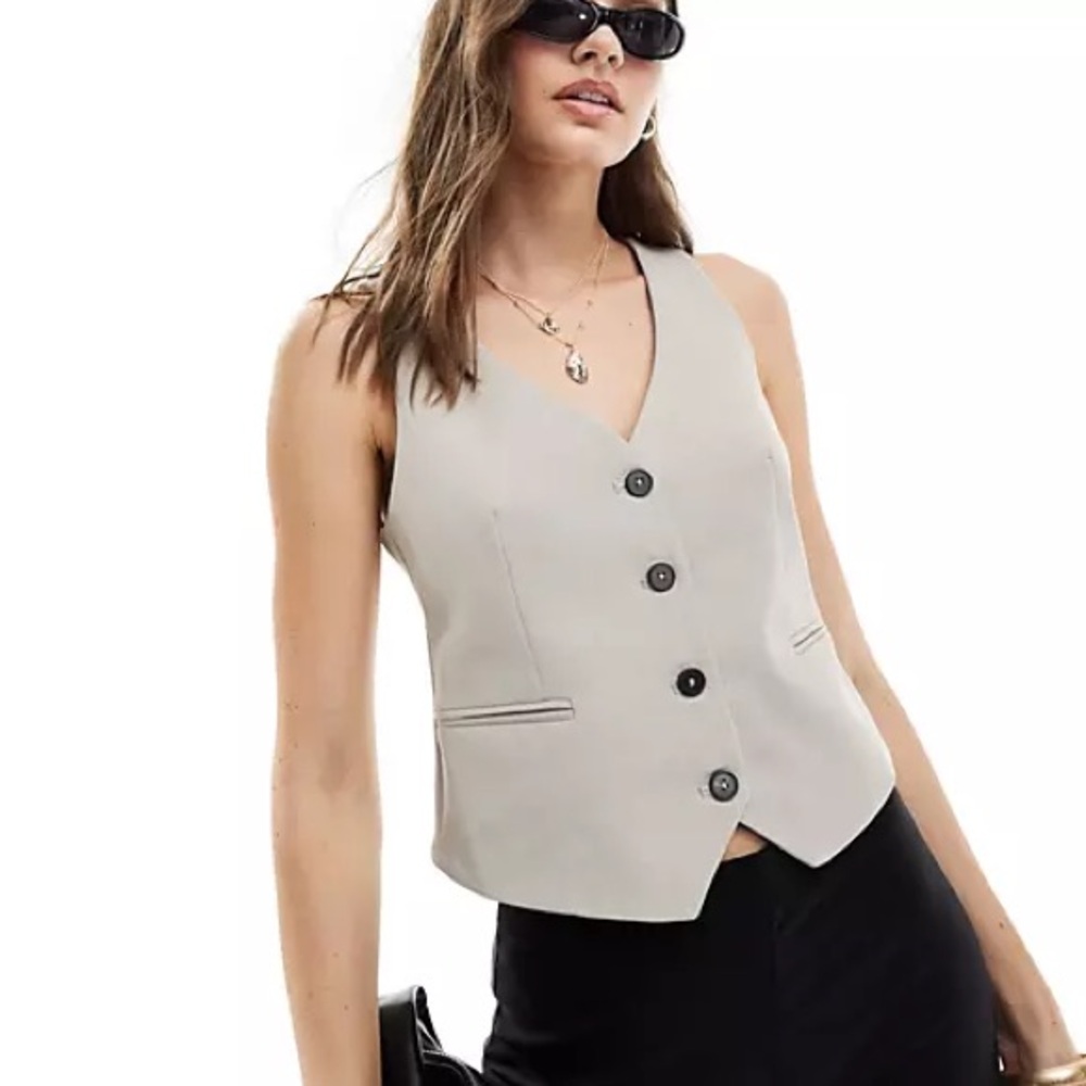 Linen Vest Minimalist Menswear ASOS NEW